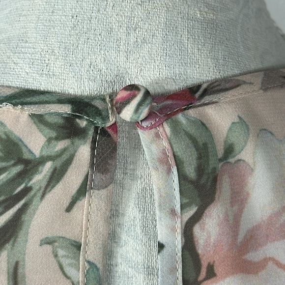 Yumi Kim Tie Me Over Full of Love Blush Mini Dress Women's M Pink Floral NWT - Picture 9 of 16